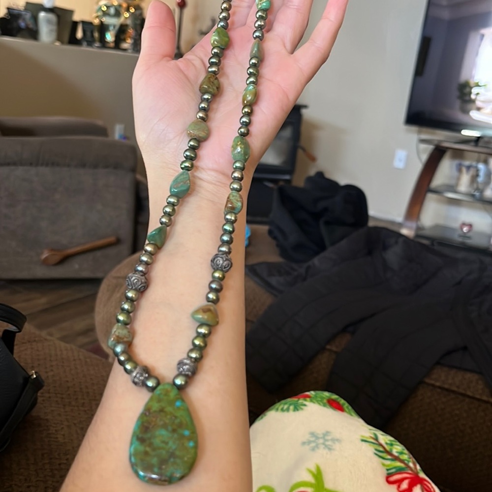 Hand made turquoise necklace